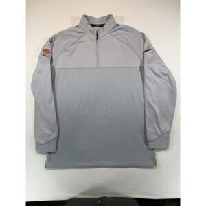 Nike Golf Dri-Fit 1/2 Zip Pullover Mens Large Gray SNU David Baker Classic